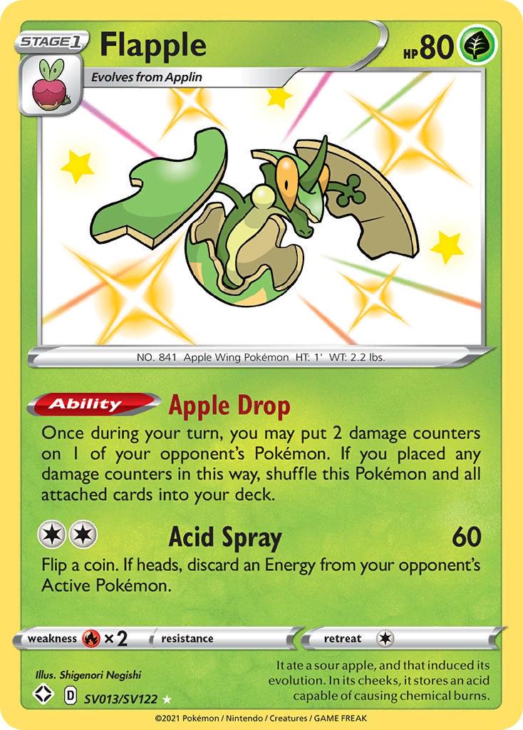 Shining Fates Flapple Pokémon card